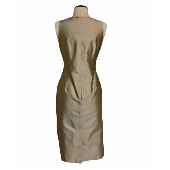 NEW CONNIE ROBERSON audrey dress in cream/tan - Picture 2 of 2